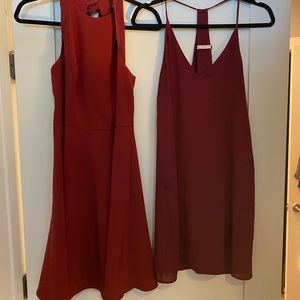 Two Awesome Burgundy Dresses!